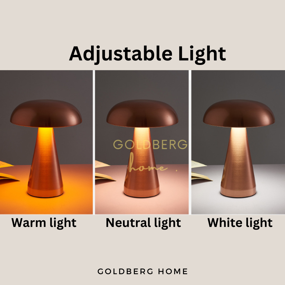 Light Temperature of Lyon Gold USB Table LampUSB Rechargeable Table Lamp | Goldberg Home SG