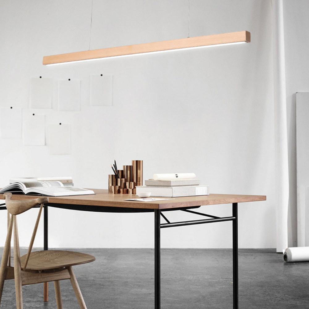 Asami Hanging Lights suitable for Workspace | Real Wood Hanging Light | Goldberg Home SG
