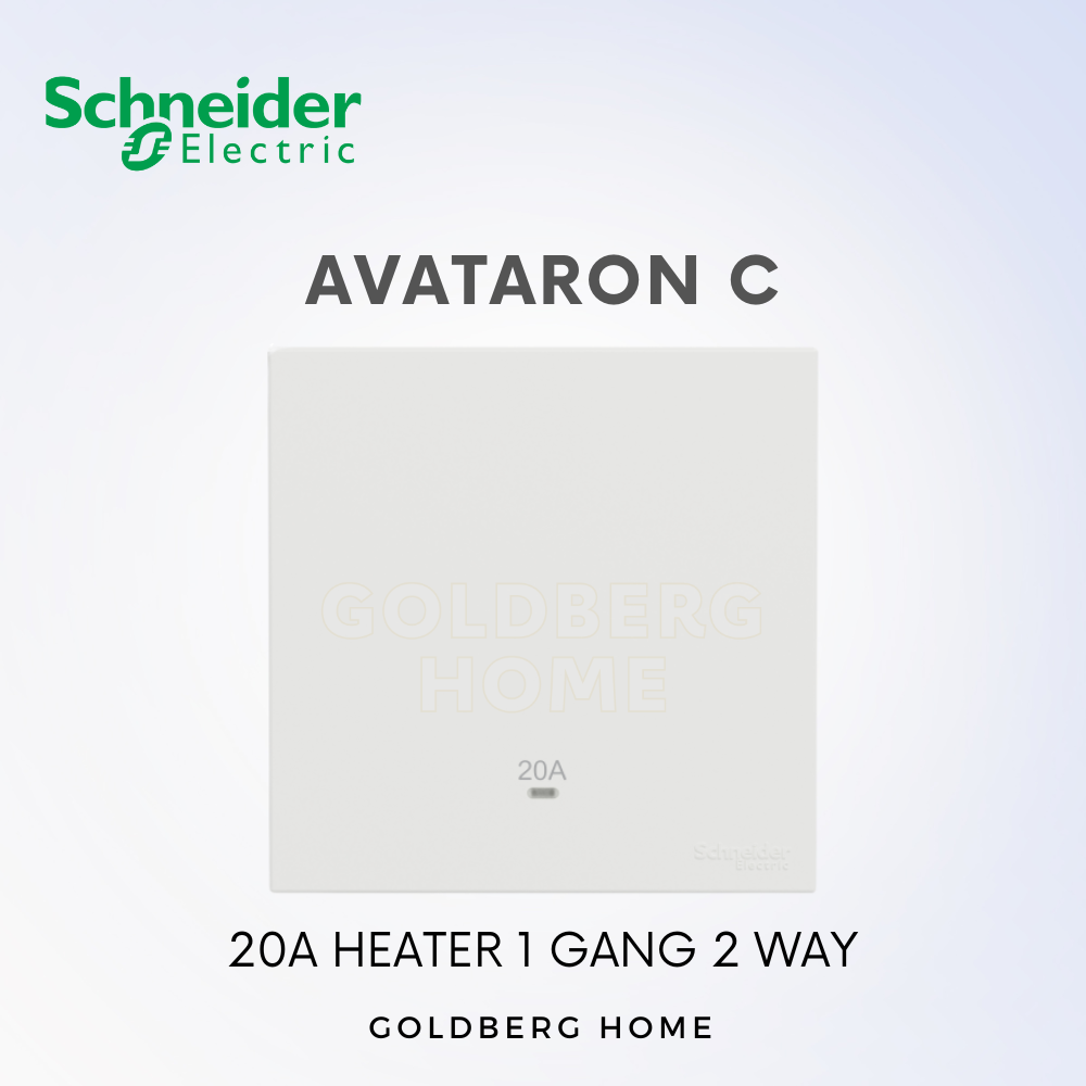 Schneider Avataron C 20A Heater 1G1W 1G2W 2G1W White, Wine Gold, Dark Grey