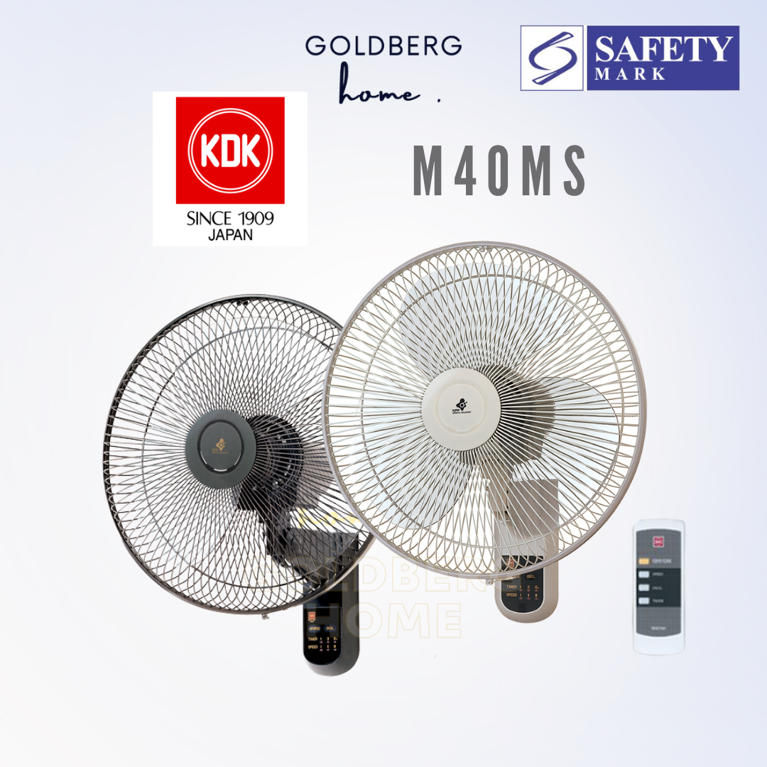 KDK M40MS Wall Fan with Wireless Remote Control