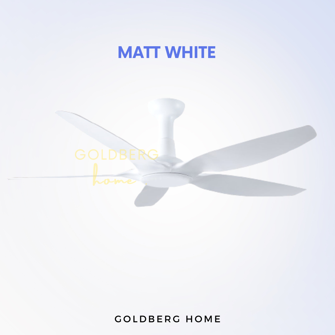 Matt White Bestar Rapture Wifi Smart Ceiling Fan | DC Motor Ceiling Fan | Goldberg Home SG