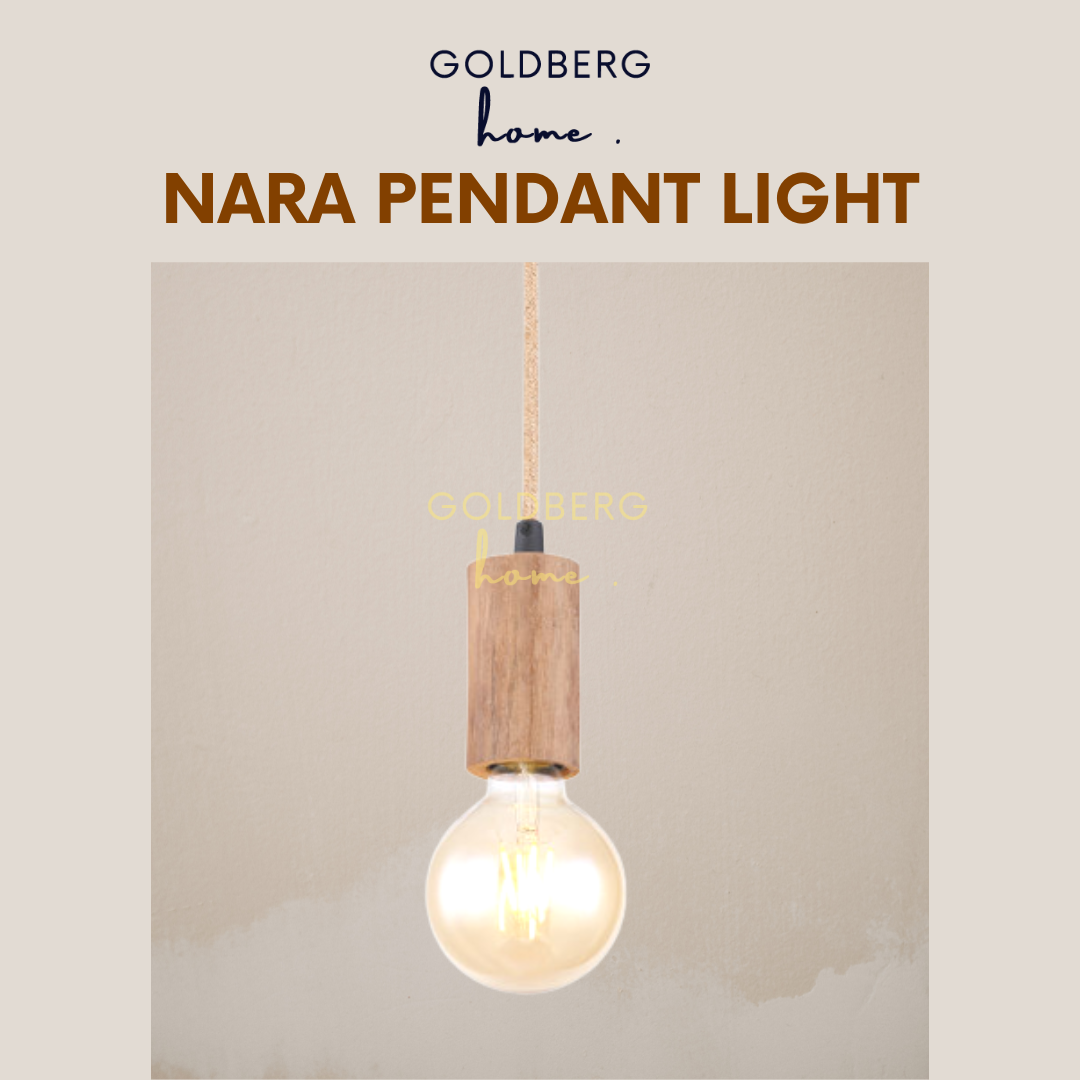 Nara Wood Pendant Light Goldberg Home SG