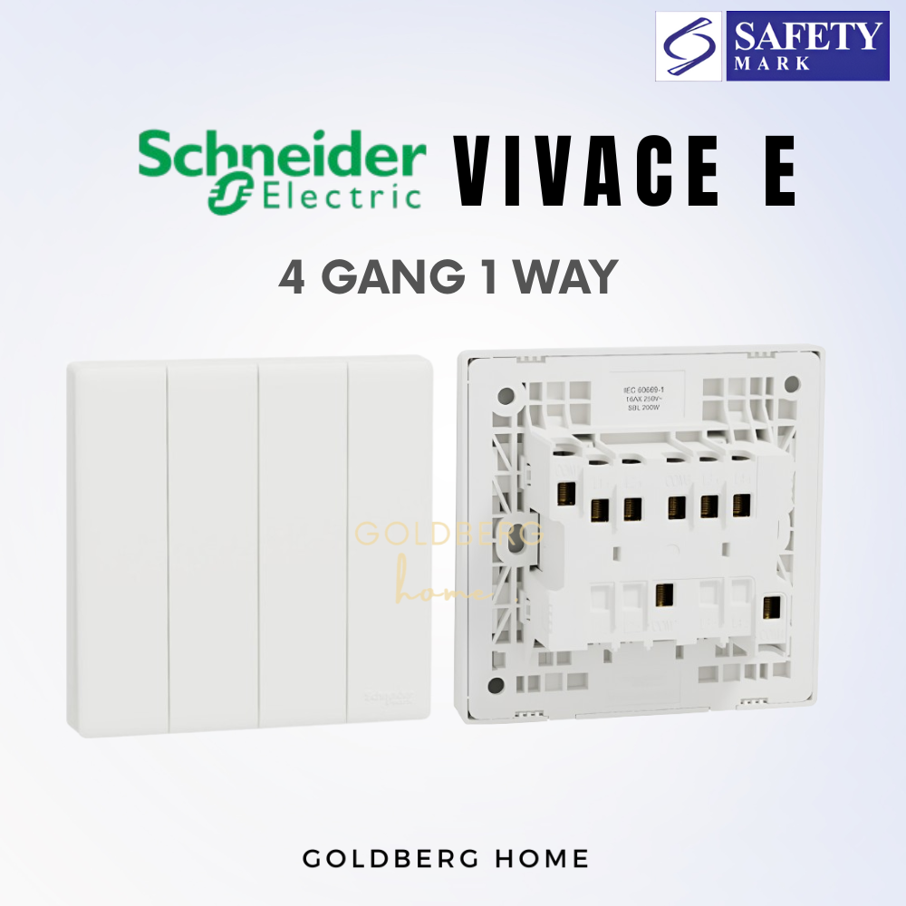 Schneider Vivace E-Series Switches & Sockets White