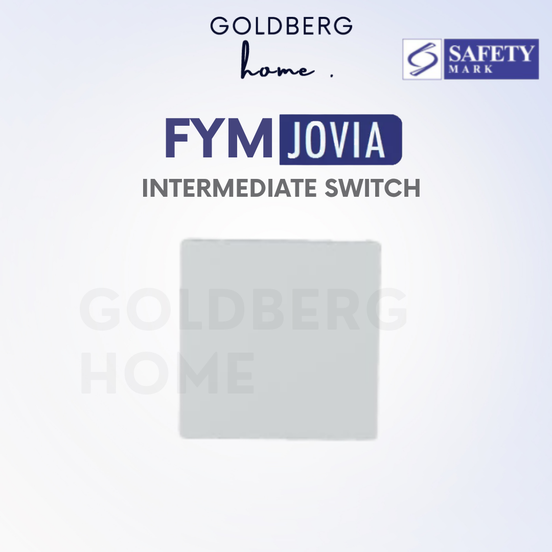 FYM Jovia intermediate light switch in sleek white for multi-way lighting control.