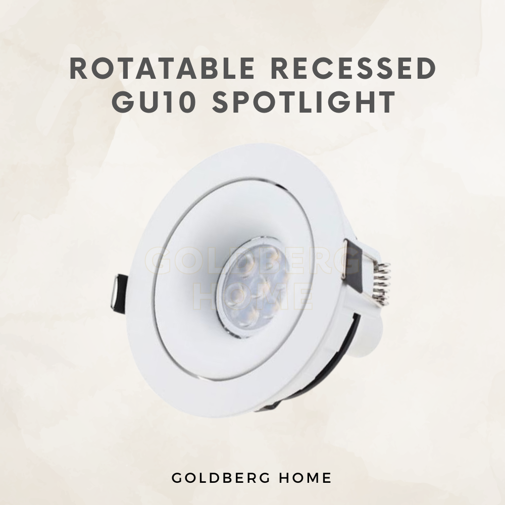 Easy GU10 LED bulb replacement design with no driver needed by Goldberg Home Singapore.