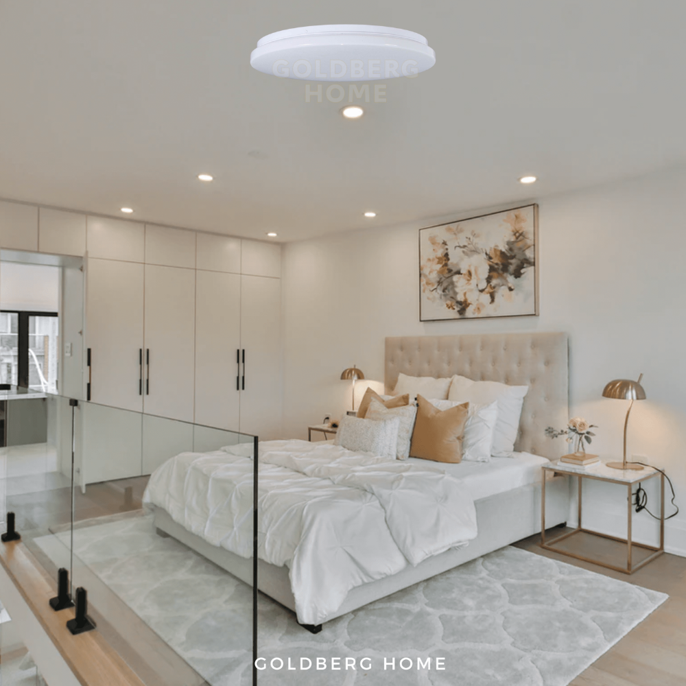 Minimalist London LED light installed in a clean, modern Singapore home.