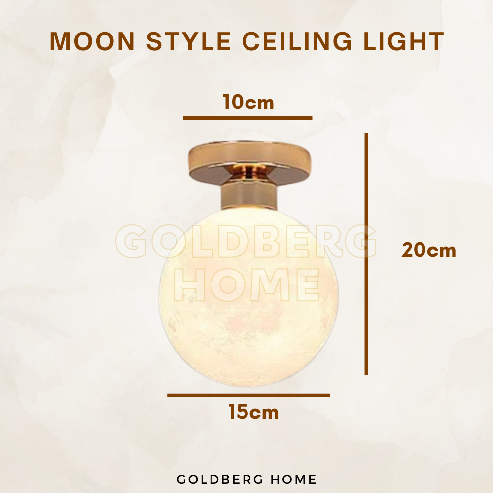 Ceiling cut-out size and installation depth for Macon Moon Style wood downlights.