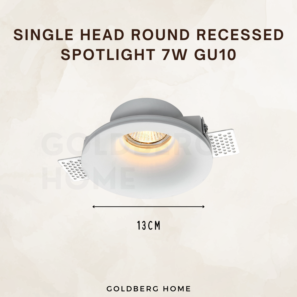 Dussel Recessed 7W GU10 Spotlight Downlight White
