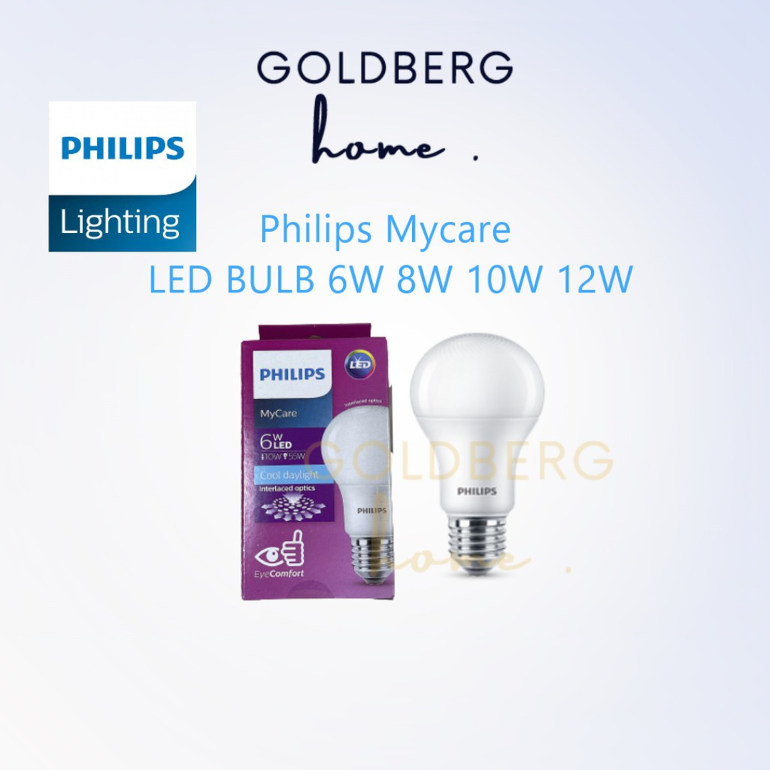 Philips MyCare E27 LED Light Bulb 6 8 10 12W Goldberg Home SG