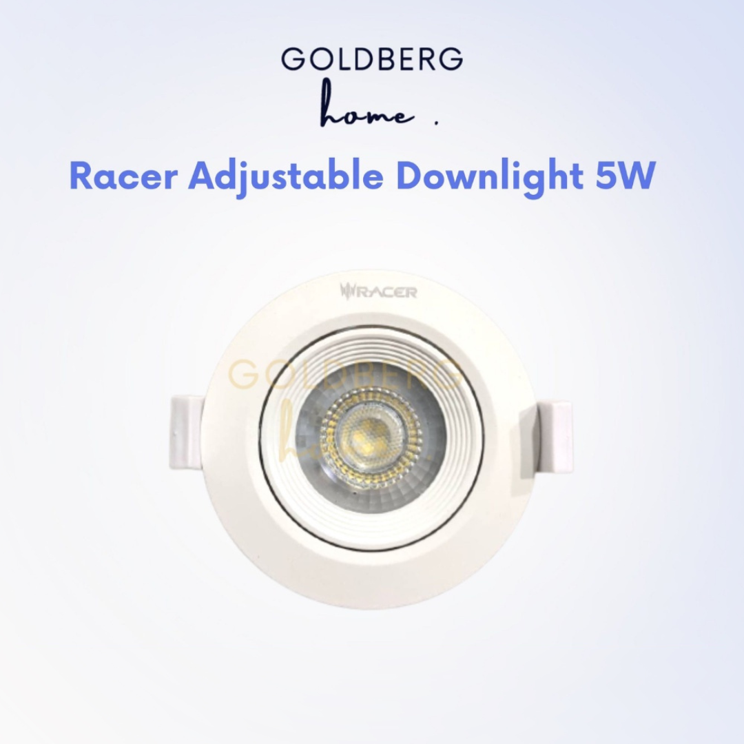 Racer Round Adjustable LED Downlight 5W Spotlight Goldberg Home SG