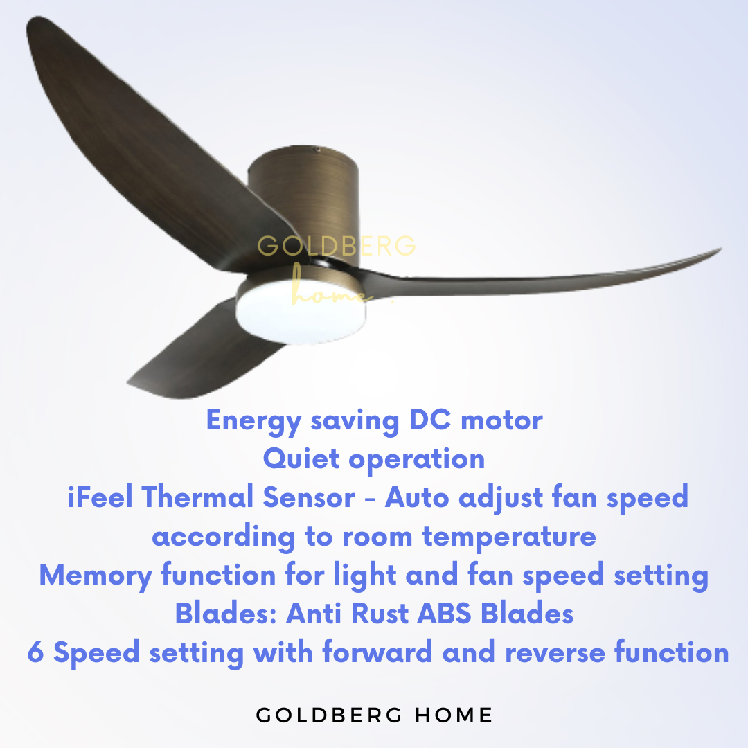 Specifications of Bestar Wifi Controlled Ceiling Fan VITO 3 | DC Motor Ceiling Fan | Goldberg Home SG