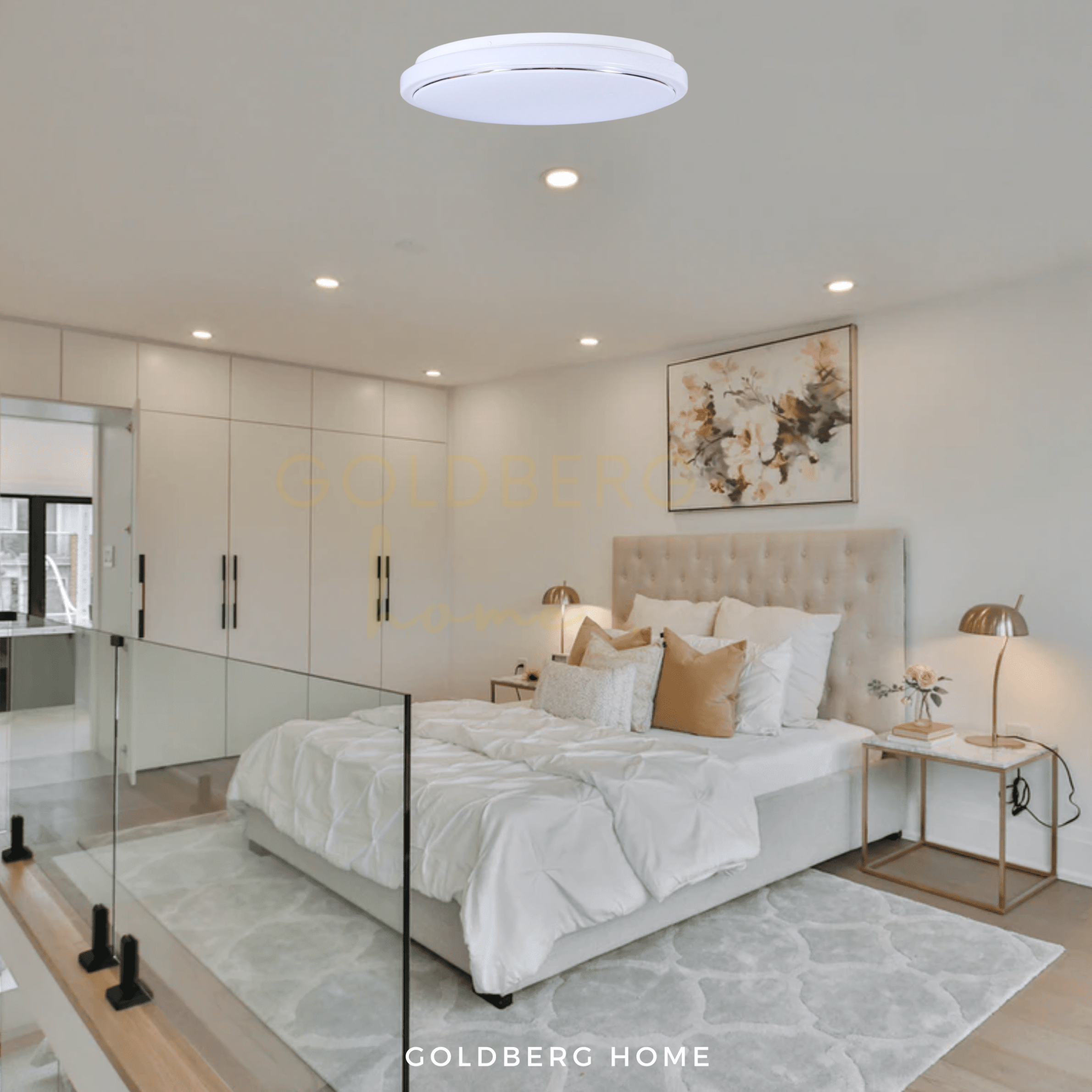 Liverpool Ceiling Light suitable for Bedroom room | Twist & Turn Ceiling Light |Goldberg Home SG