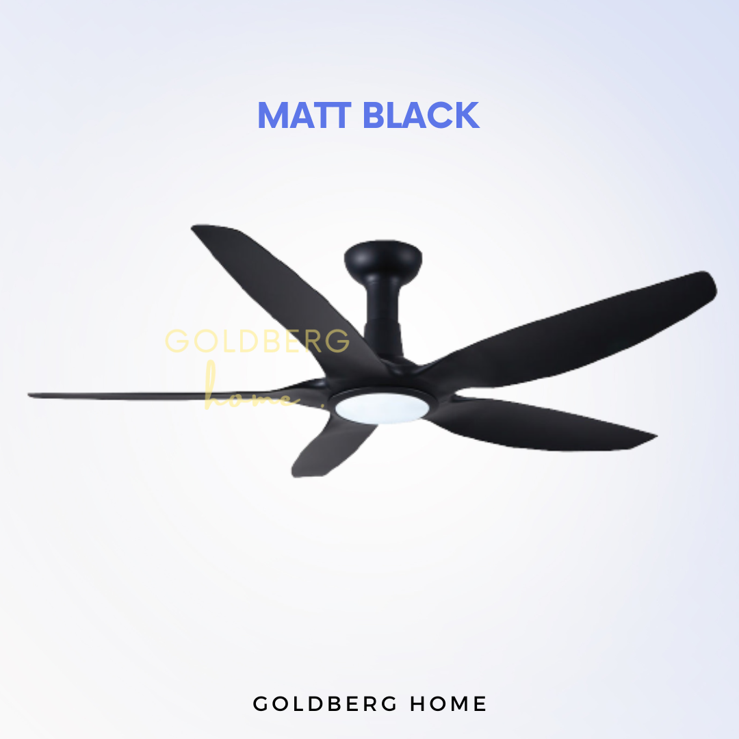 Matt Black Bestar Rapture Wifi Smart Ceiling Fan | DC Motor Ceiling Fan | Goldberg Home SG