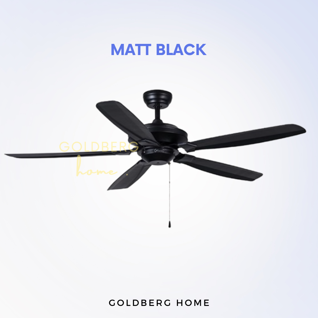 Matt Black Bestar BS900 Heavy Duty Ceiling Fan | Premium Grade Copper Ceiling Fan | Goldberg Home SG