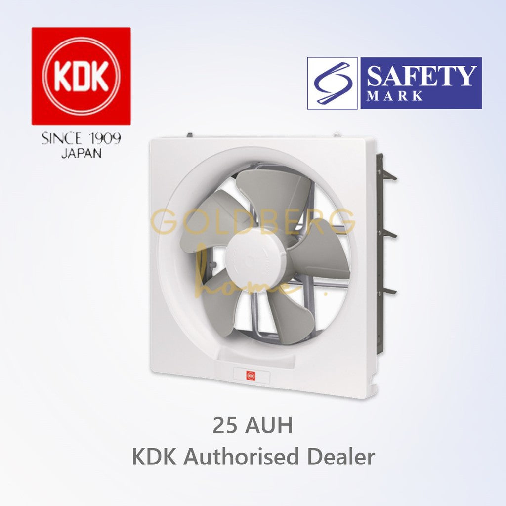 KDK 20/25 AUH Exhaust Fan + SG 3PIN Plug suitable for SG HDB Condo Landed | Powerful Exhaust Fans | Goldberg Home SG