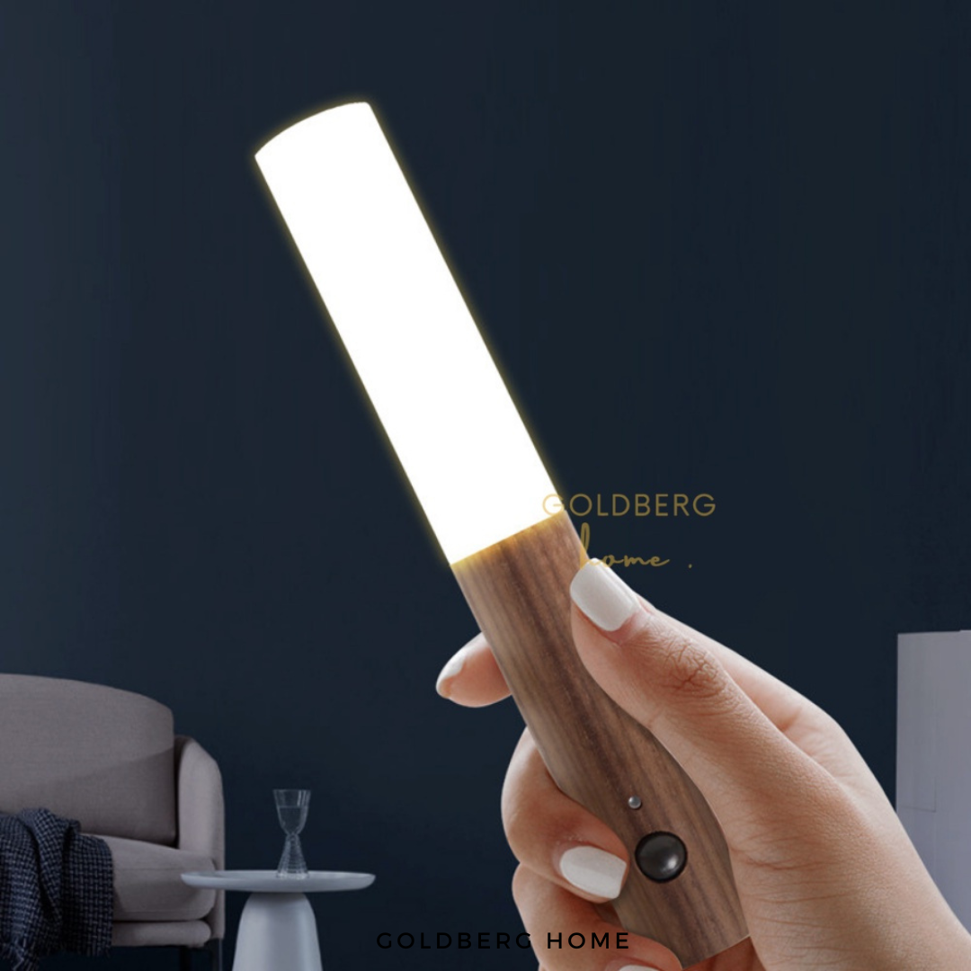 USB Rechargeable Walnut Wall Lamp Goldberg Home SG