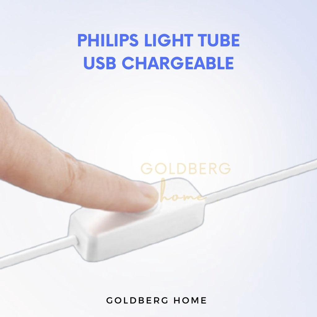 USB Rechargeable Philips 28CM Table Light Tube 3.6W Goldberg Home SG