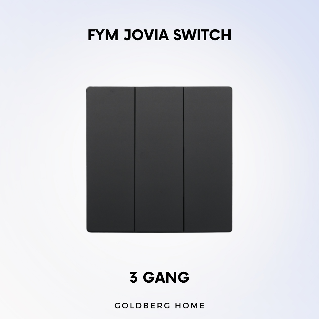 3 Gang FYM Jovia Switch and Socket Goldberg Home SG