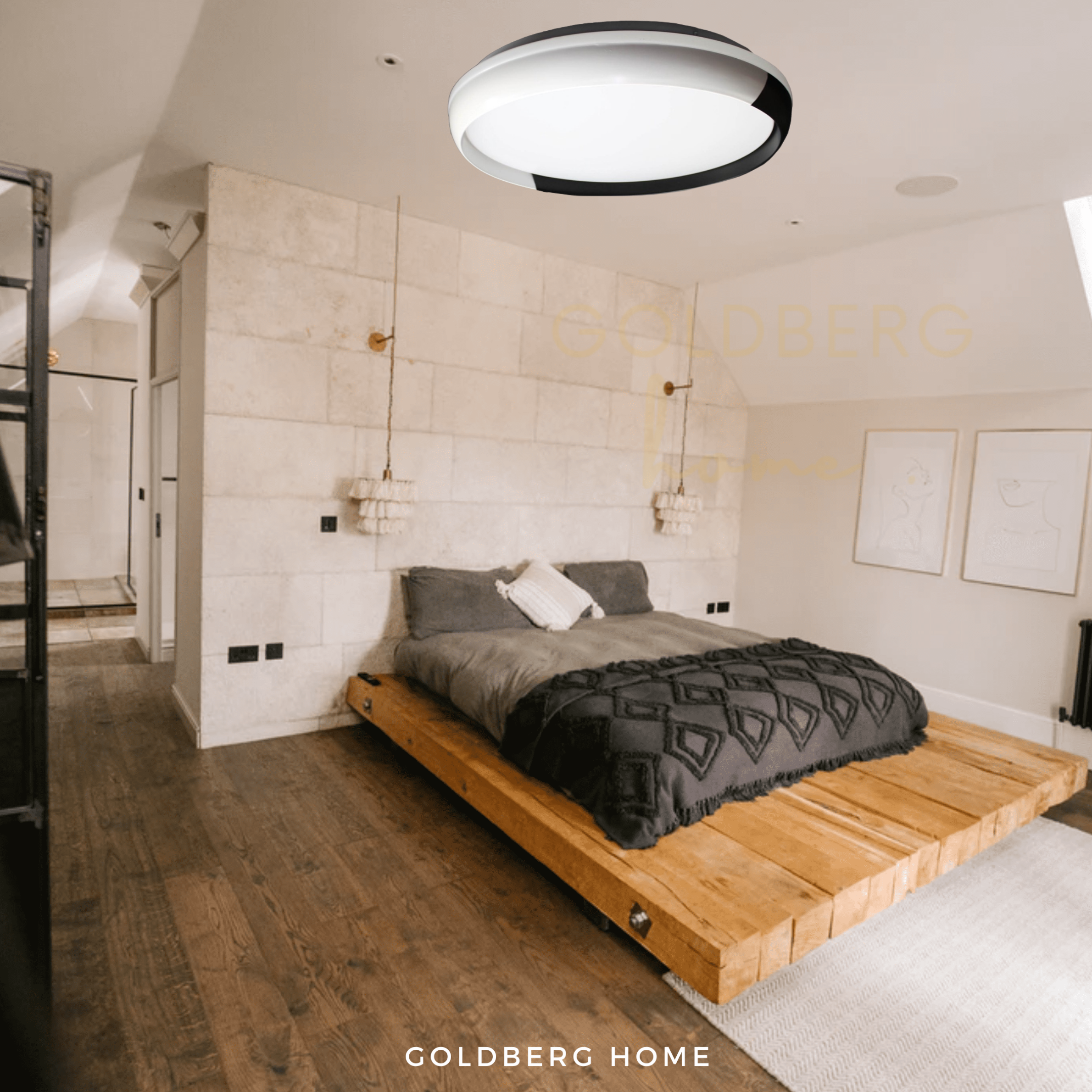 Glasgow LED 39cm 36W Ceiling Light Goldberg Home SG