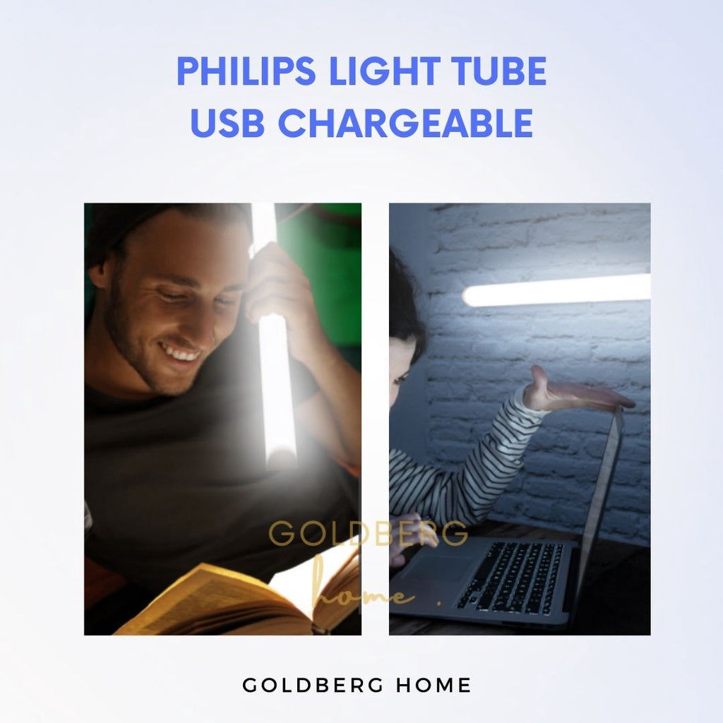 USB Rechargeable Philips 28CM Table Light Tube 3.6W Goldberg Home SG