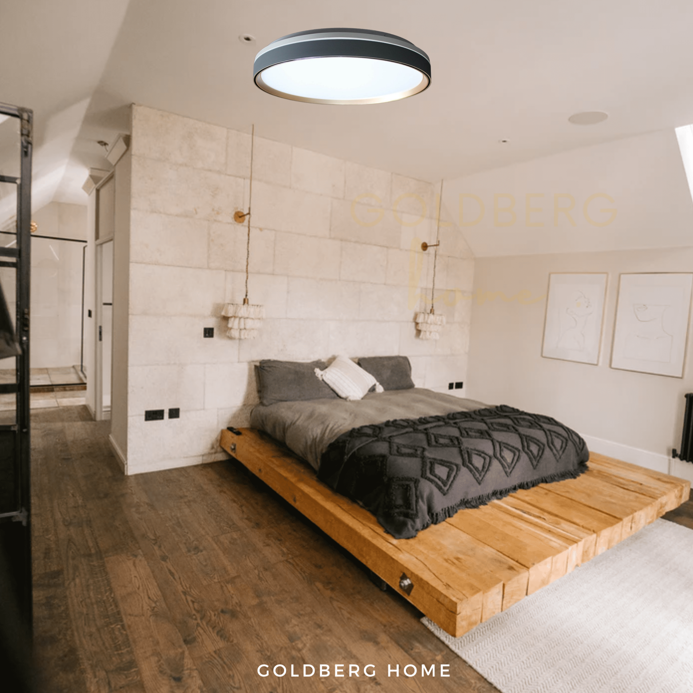 Manchester LED 39cm 36W Ceiling Light Goldberg Home SG