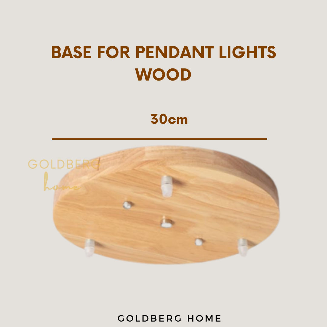 Wood Bar and Base For 3 lights Golberg Home SG