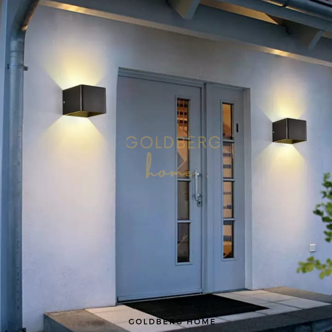 Bristol Waterproof Wall Lamp IP65 20W LED Outdoor Adjustable Light Goldberg Home SG