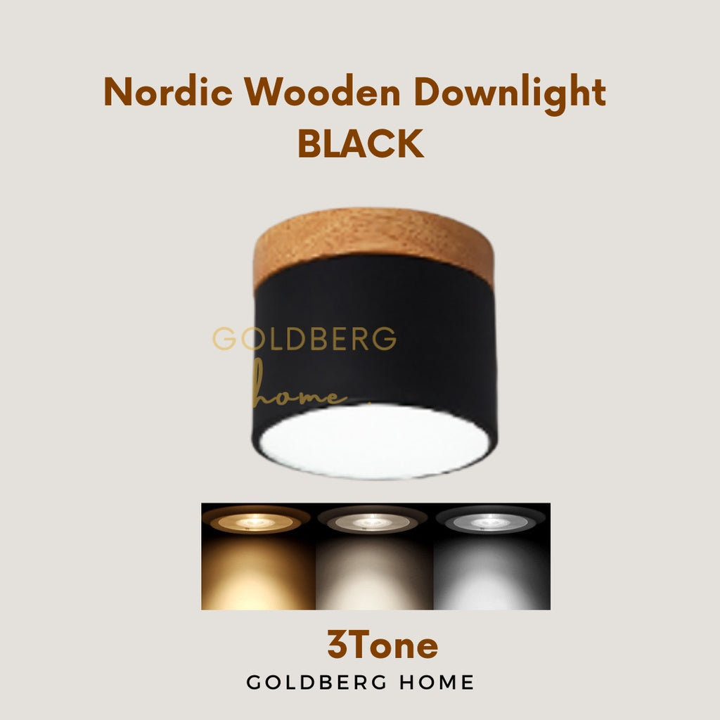 Light Temperature of Tako Premium Nordic Downlight | Real Wood Base Down Light | Goldberg Home SG