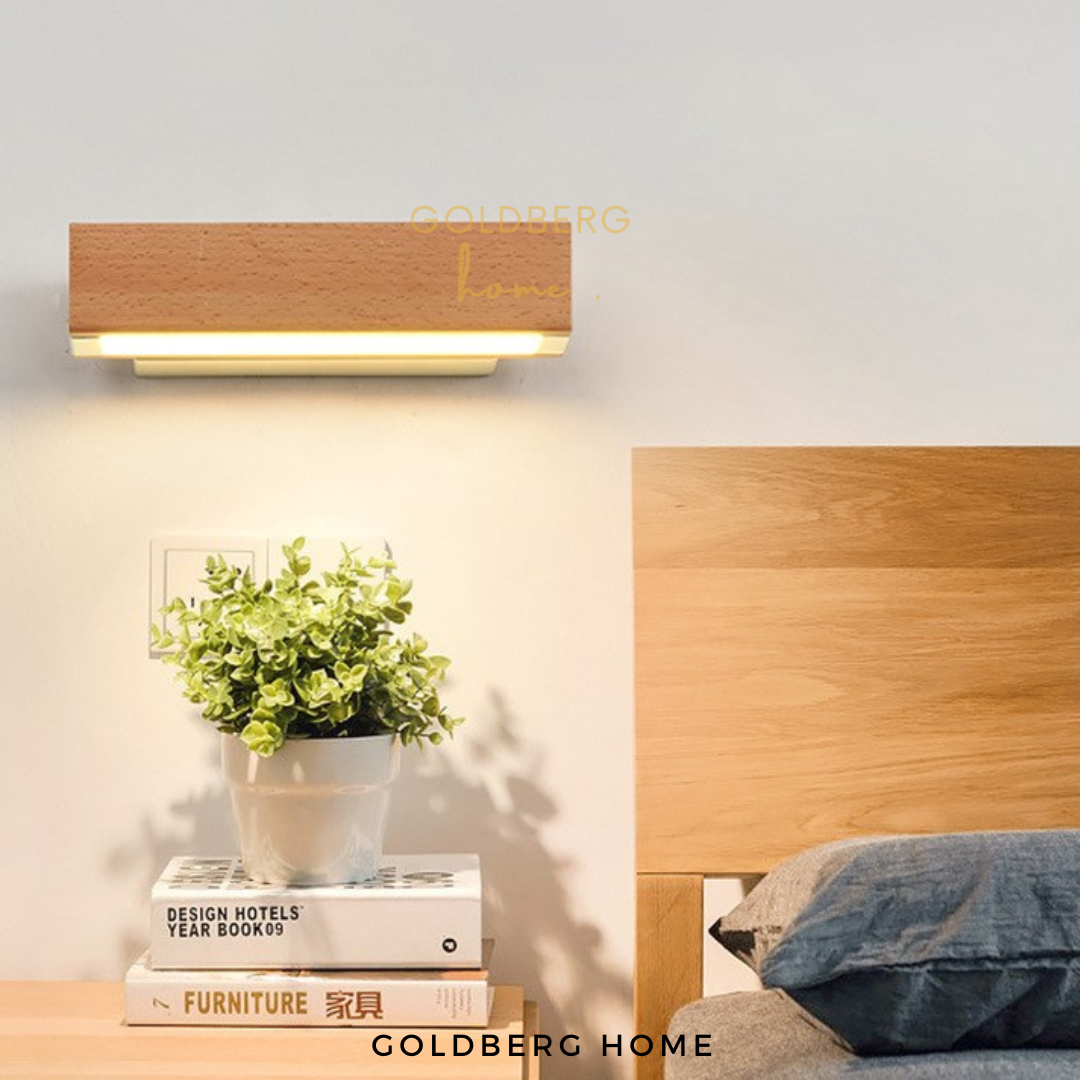 Hiro Wood Wall Lamp Goldberg Home SG