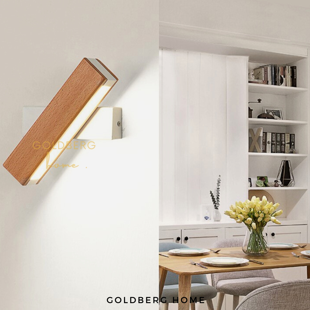 Hiro Wood Wall Lamp Goldberg Home SG