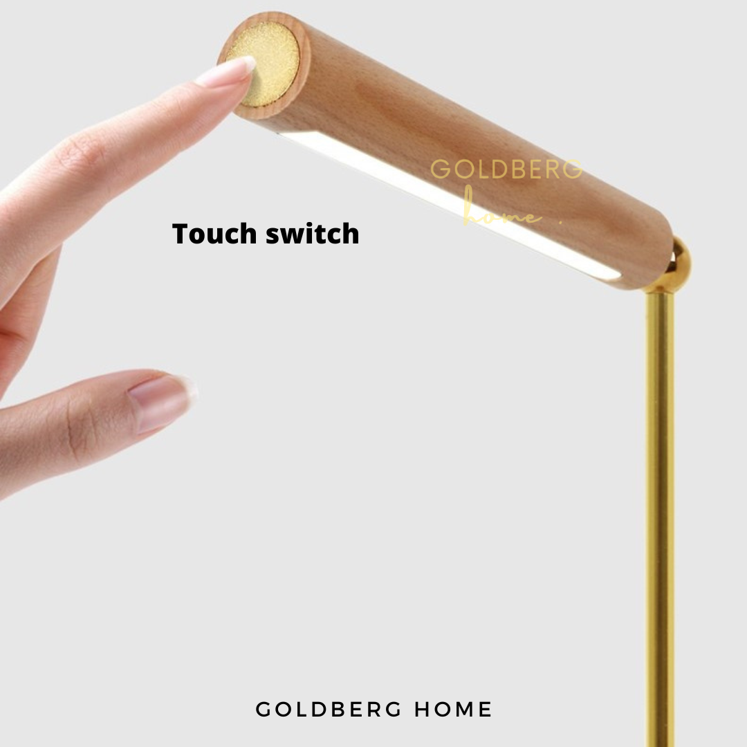 Close Up of Kiyo LED Table Lamp | USB Rechargeable Table Lamp | Goldberg Home SG