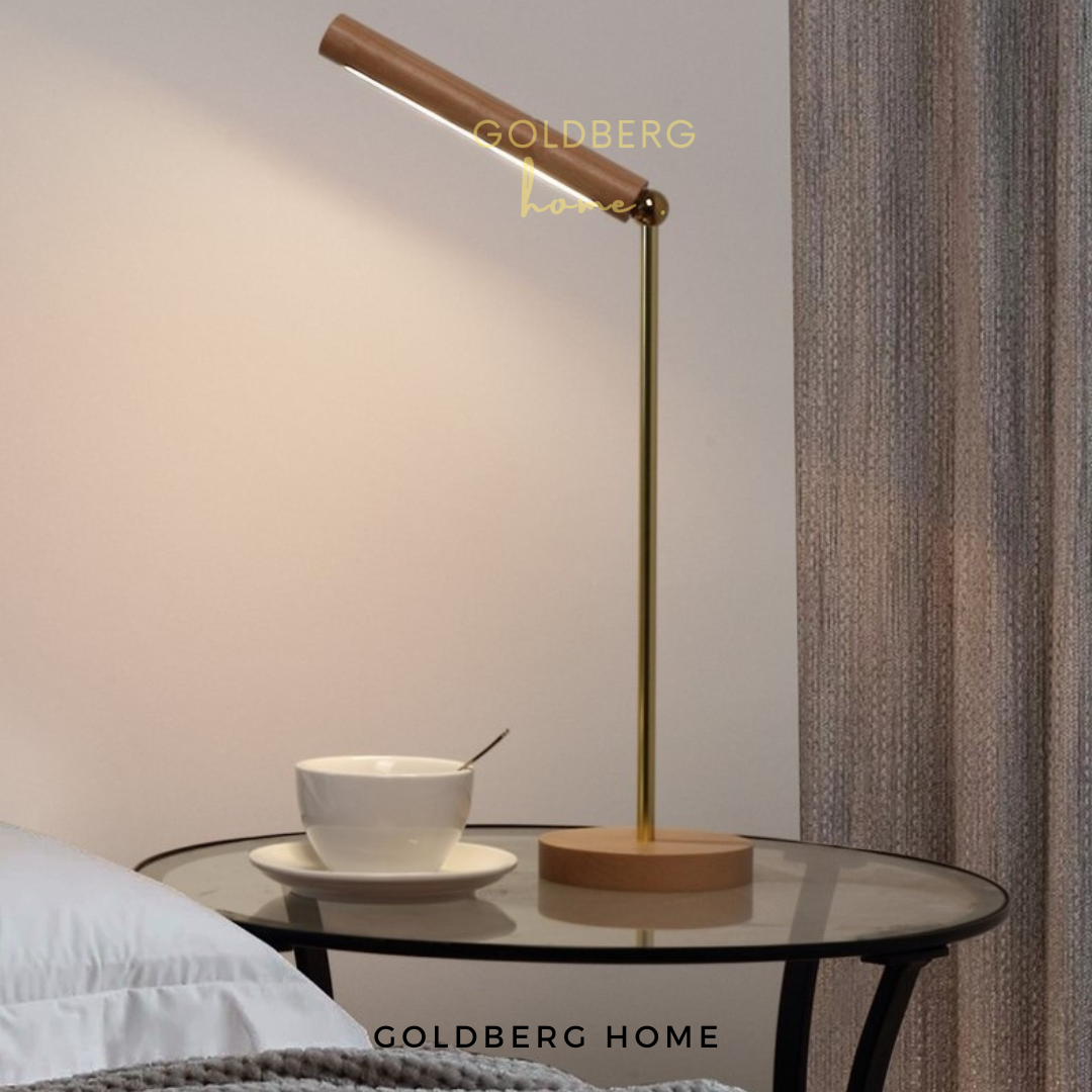 Kiyo LED Table Lamp suitable for Bedding area | USB Rechargeable Table Lamp | Goldberg Home SG