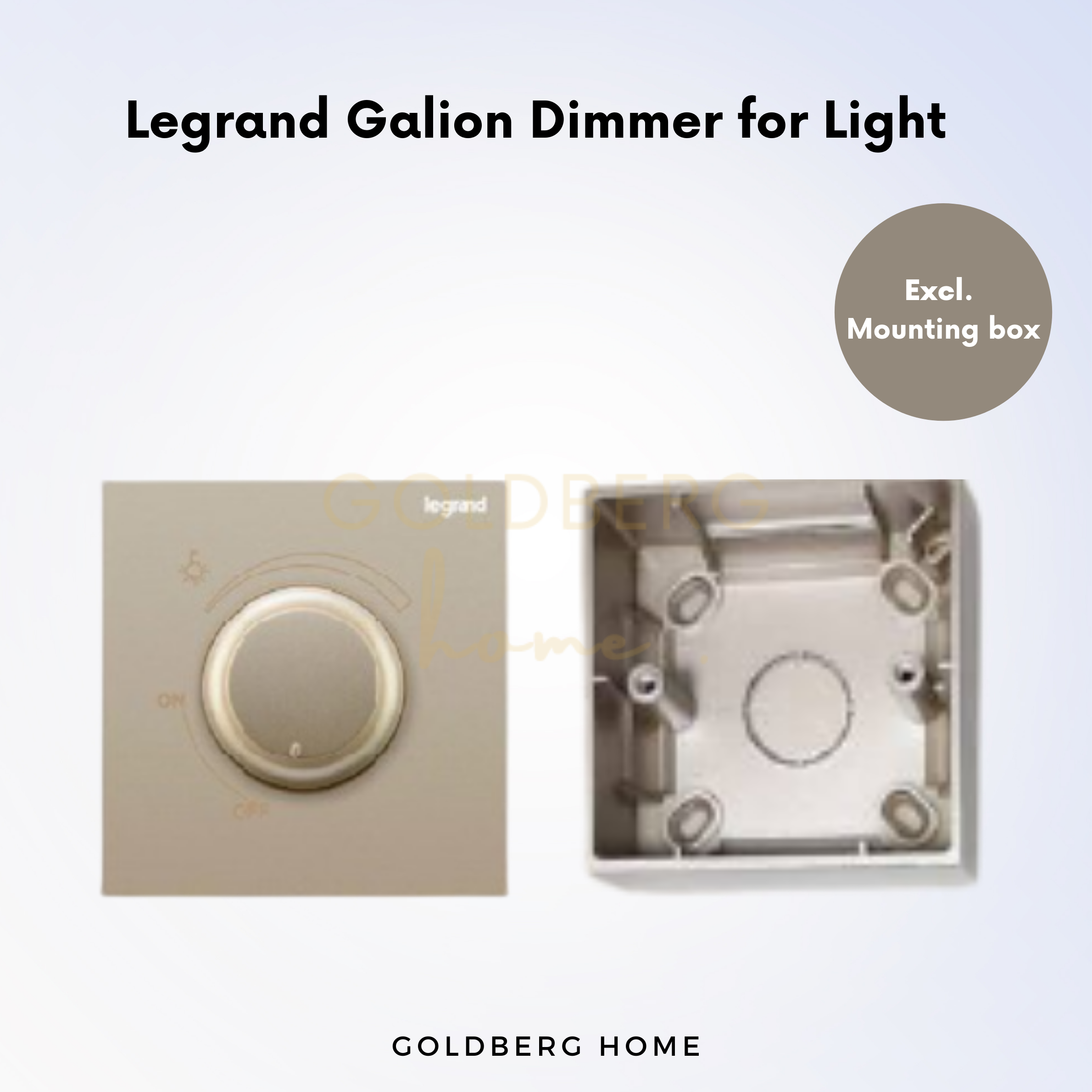 Legrand Galion LED and Rotary Dimmer Goldberg Home SG