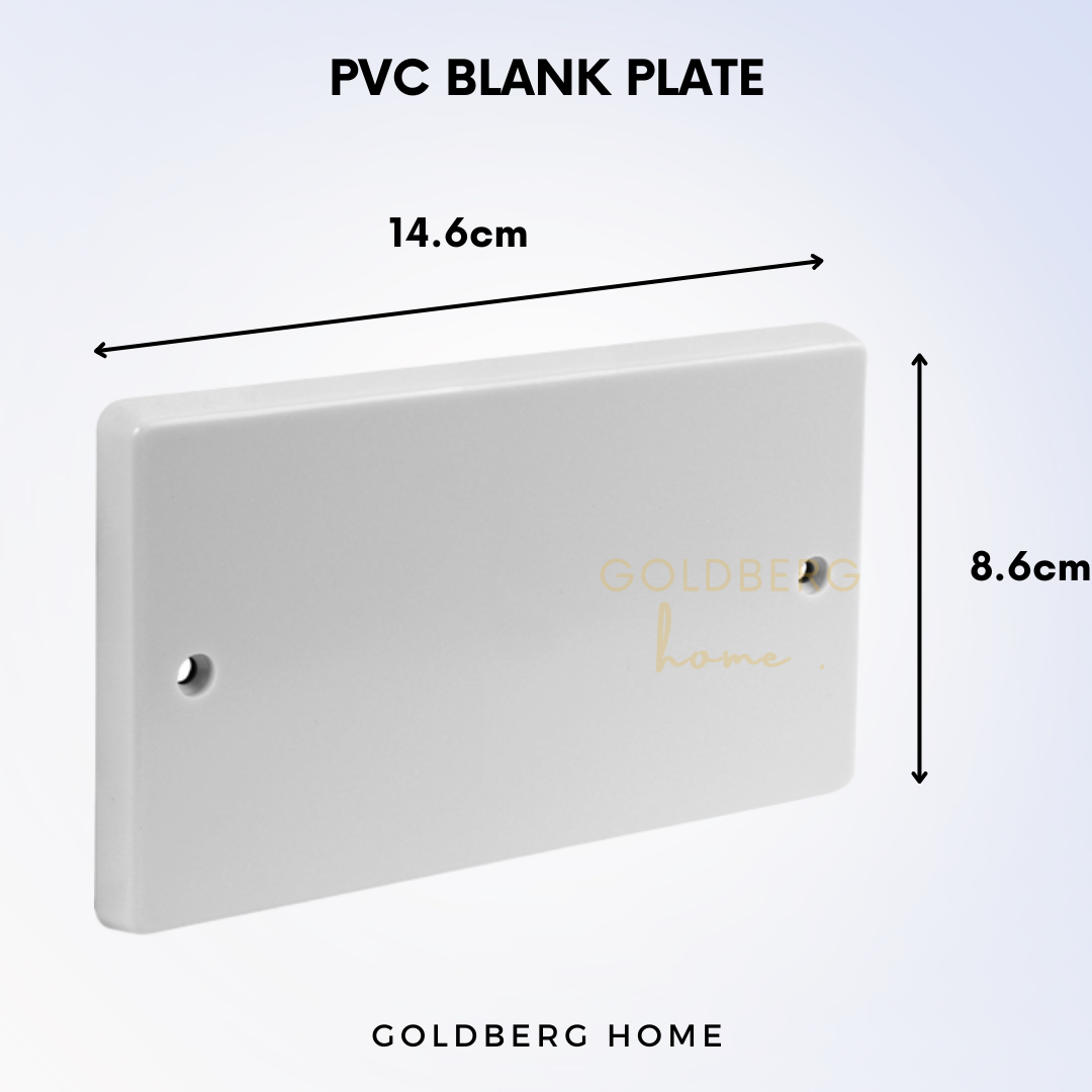 Single Double 1G 2G PVC Blank Plate