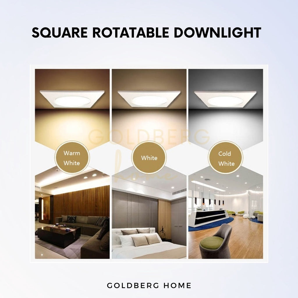 Racer Round Adjustable LED Downlight 5W Spotlight Goldberg Home SG