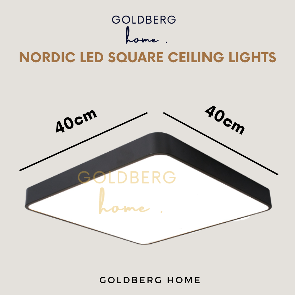 Nordic Square LED Ceiling Light Goldberg Home SG