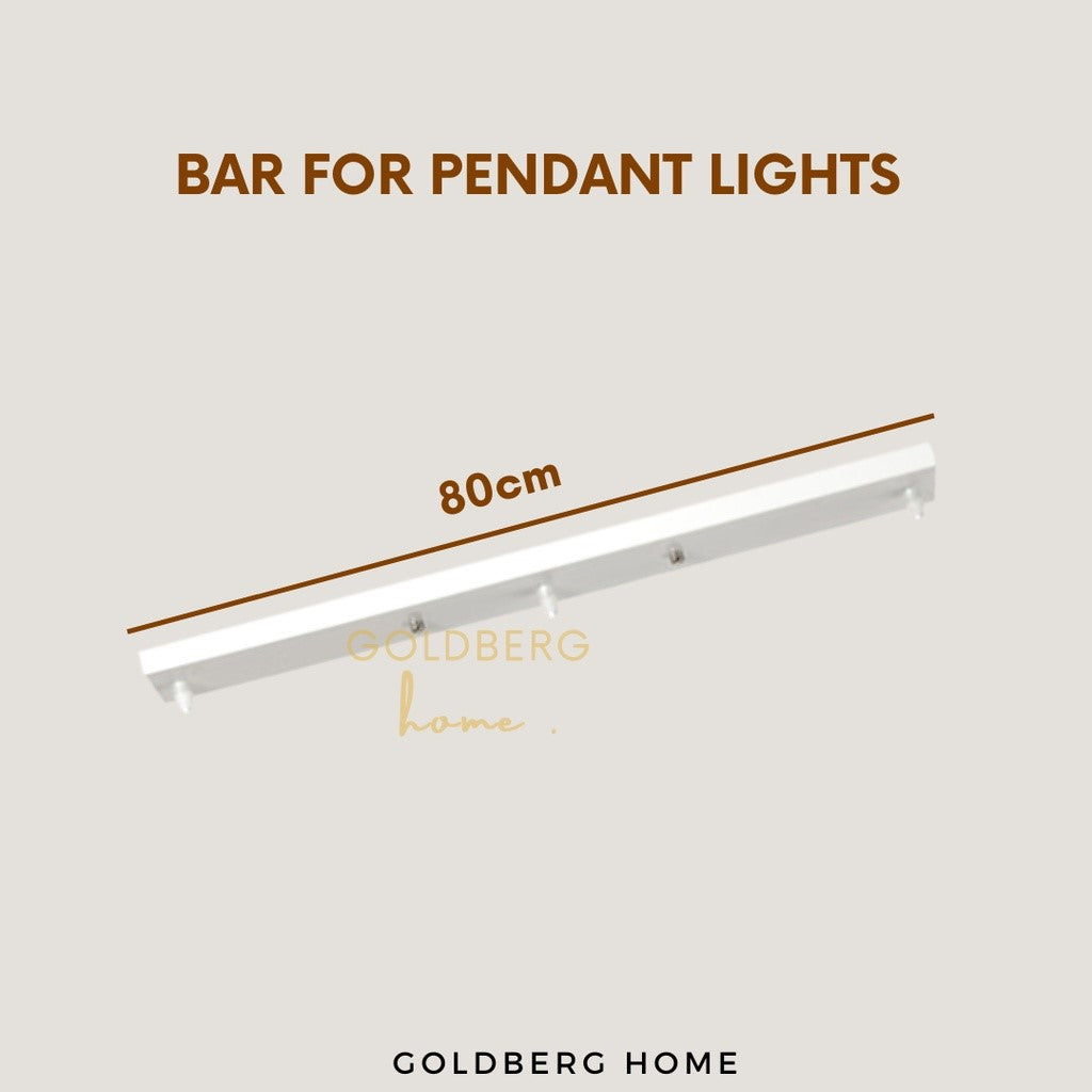 White Pendant Light Bar for Chantel Minimalist | Nordic Golden Pendant Light | Goldberg Home SG