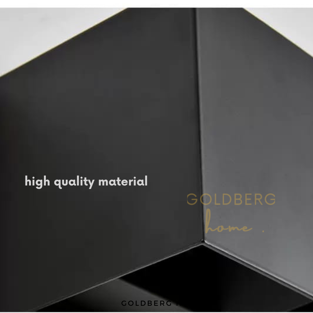 Close-up of the durable weather-resistant casing of the Bristol lamp by Goldberg Home.