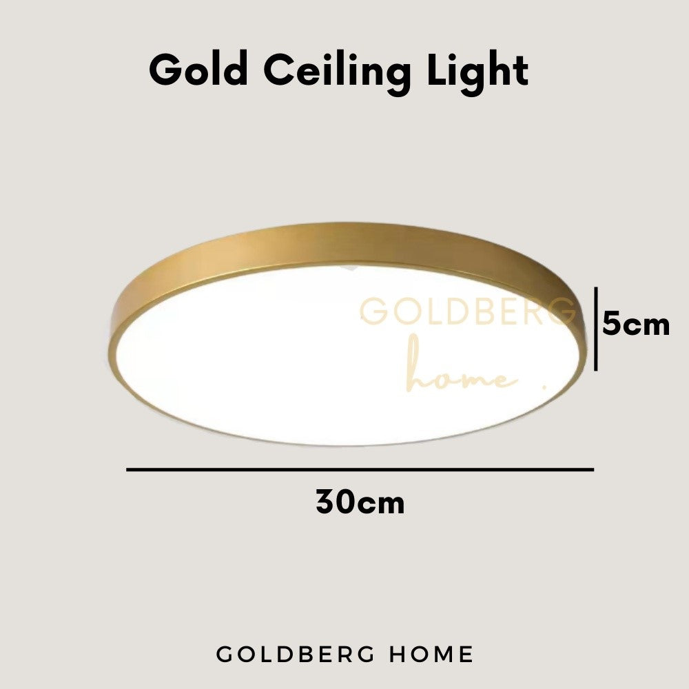 Diameter and wattage comparison chart for Edinburgh 24W and 36W gold lights.