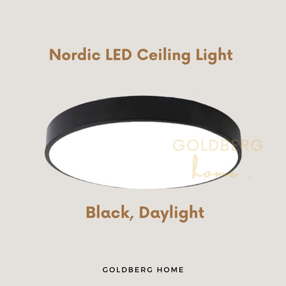 Black Edinburgh Premium LED in Daylight (6500K). Bright Goldberg Home light for Singapore BTO kitchens.