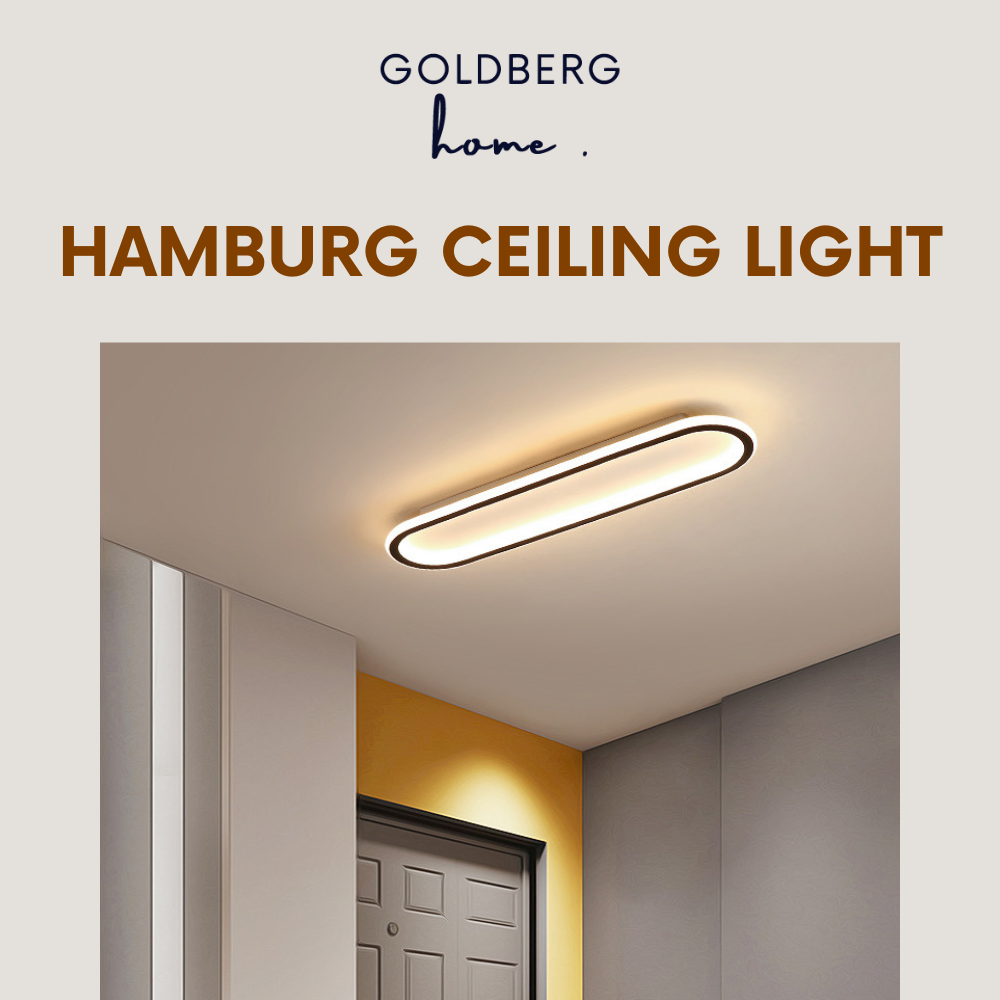 Hamburg Rectangle Ceiling Light Goldberg Home SG