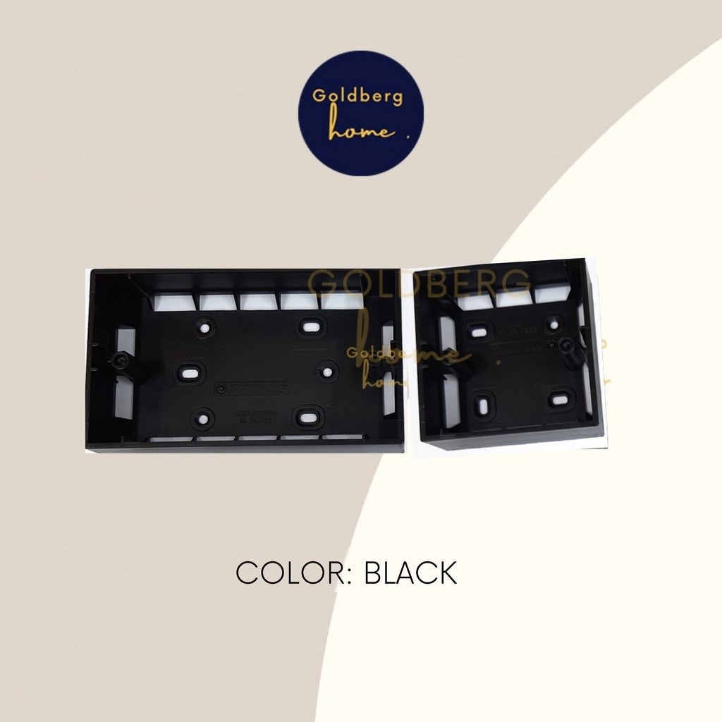Goldberg Home mounting boxes in Black.