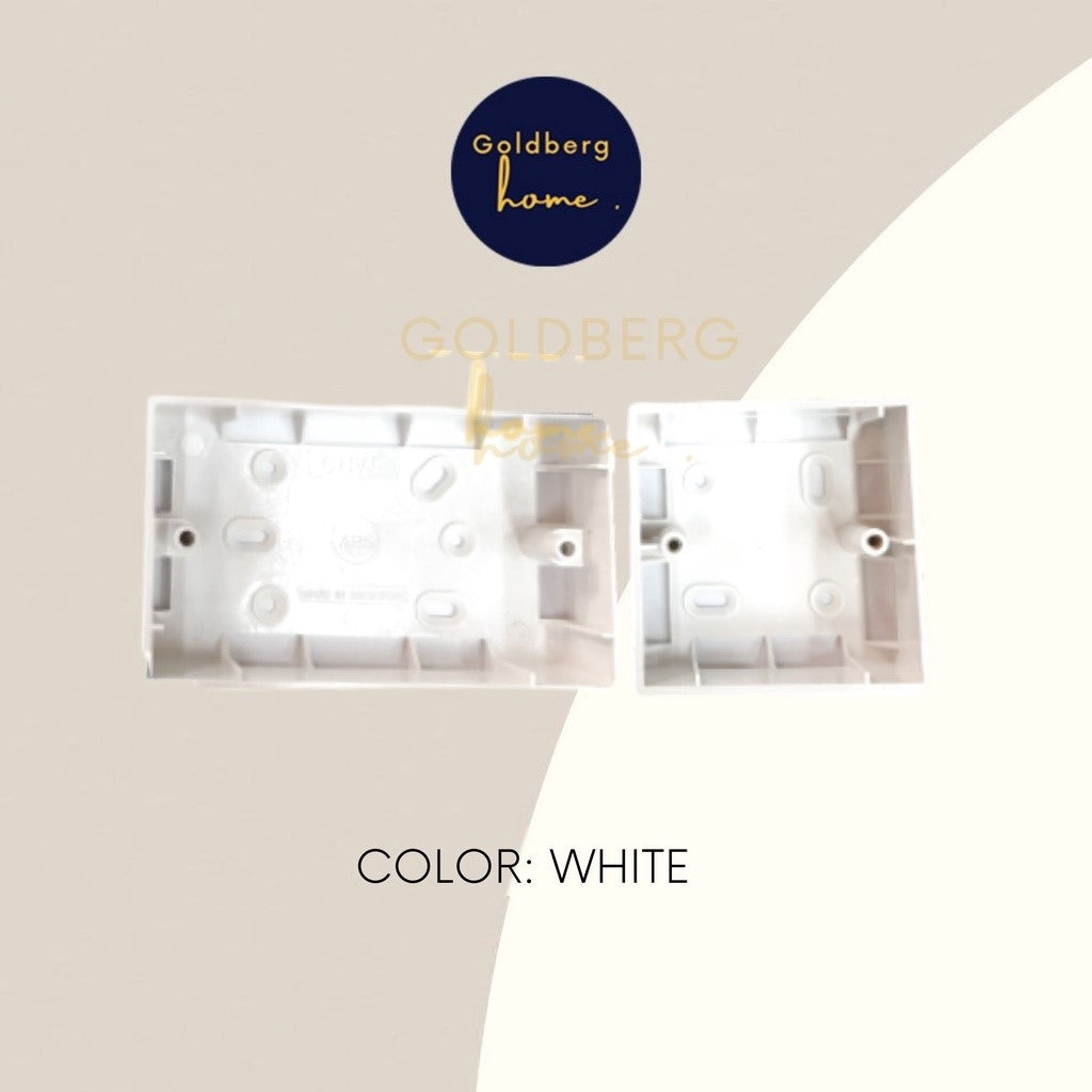 Goldberg Home mounting boxes in White.