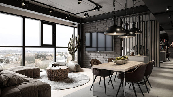 How to Create Industrial Black Modern Interior Design