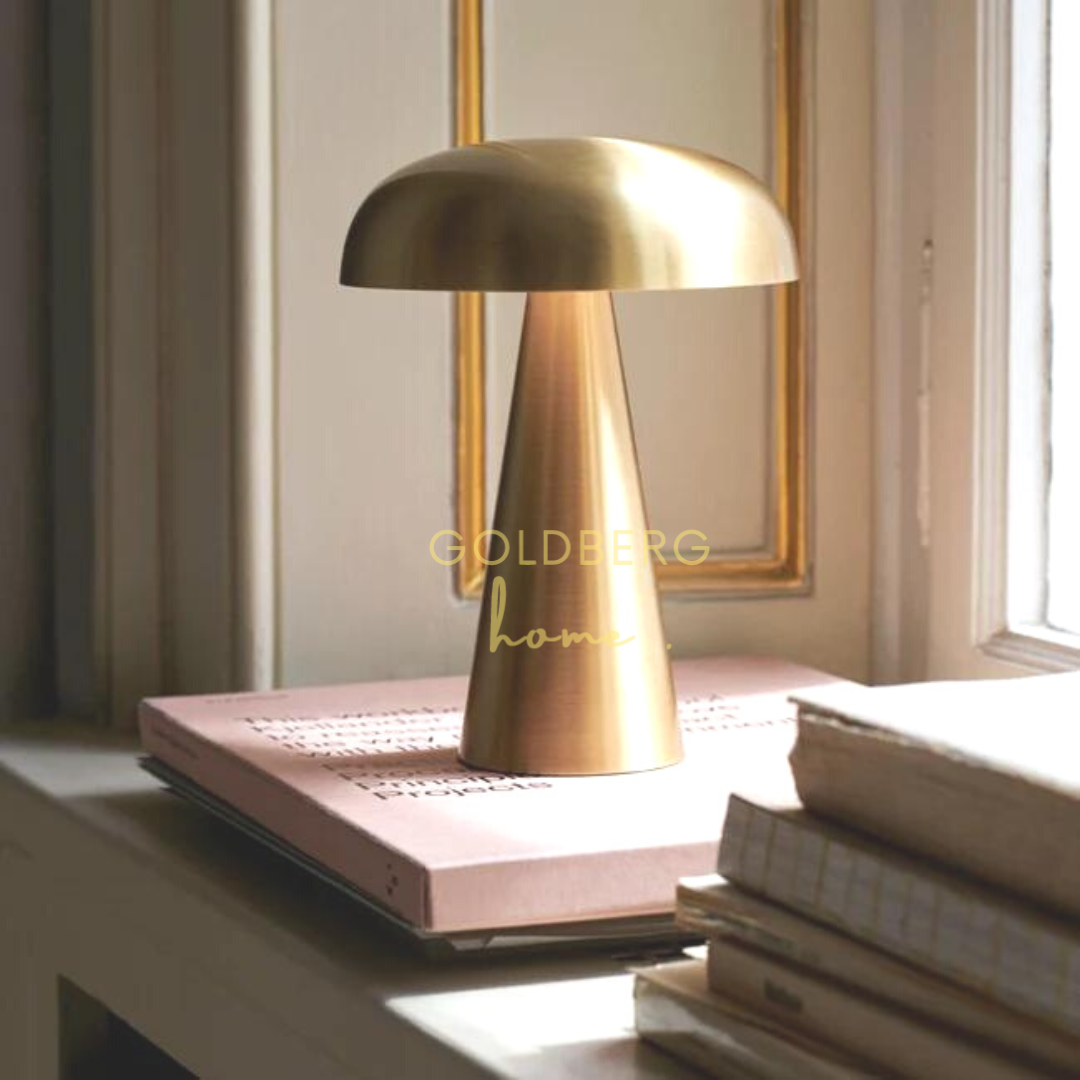 Lyon Gold USB Table Lamp suitable for Study area | USB Rechargeable Table Lamp | Goldberg Home SG