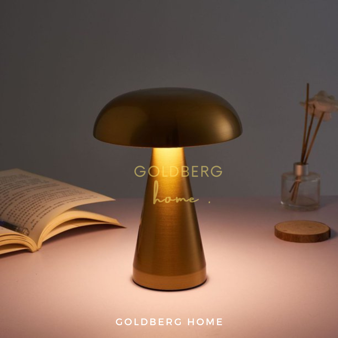 Lyon Gold USB Table Lamp suitable for Study area | USB Rechargeable Table Lamp | Goldberg Home SG