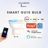 GU10 WIFI Smart LED Bulb RGB+C+W Dimmable 5W Goldberg Home SG