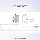 KDK Exhaust Fan with Cover 15 20 WHPCT