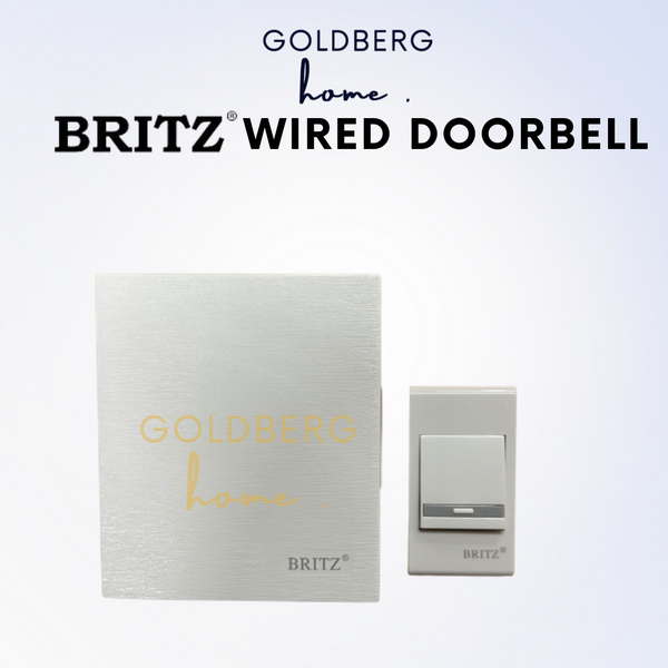 Britz-L-128-AC-Wired-Doorbell-Goldberg-Home