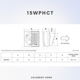 [With Installation] KDK 15 / 20 WHPCT Exhaust Fan Ventilating Fan